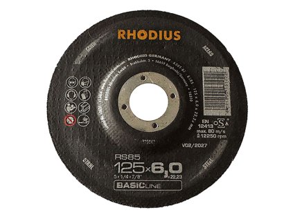 395042 | Brúsny kotúč 125 x 6,0 x 22,23 mm, RS85