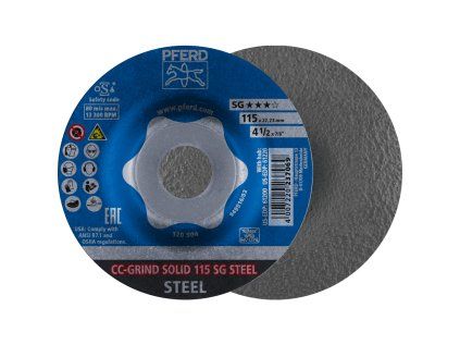 64185115 | Brusný kotouč 115 mm, CC-GRIND-SOLID SG STEEL