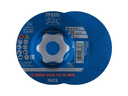 64186125 | Köszörűkorong 125 mm, CC-GRIND-SOLID SG INOX