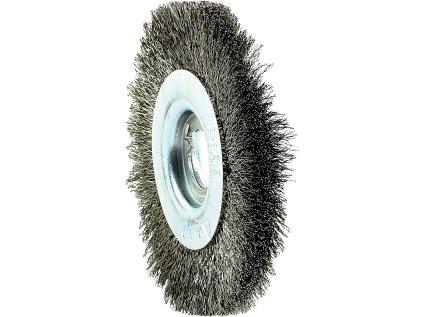46202 | POLY-PTX  valcová kefa zvlnený nerezový drôt priemer 100x12 mm, uchytenie perodrážka 19 mm