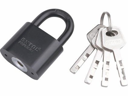 Vorhängeschloss 30 mm, Stahl, gehärteter Bügel | Extol Premium (8857413)