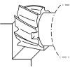 610973.100 | Shell end mill 100x50x32, Z8, 222050, HSSE ,W