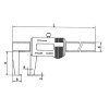 6040-65-300 | Posuvné meradlo digitálne na vonkajšie zápichy presnosť 0,01 mm, 0-300 mm