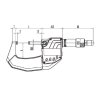 7030-05-100 | Mikrometer strmeňový digitálny ABSOLUTE ZERO presnosť 0,001 mm, 75-100 mm