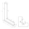 4053 | Präzisionswinkel, Kontakttyp Bu 160x100/26x8 mm