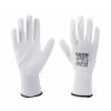 8856631 | Arbeitshandschuhe aus Polyester, mit Polyurethan beschichtet, weiß, Größe 230 mm (M)
