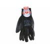 8856636 | Rukavice pracovní polyester, máčené v polyuretanu, černé velikost 230 mm (M)