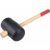2625 | Gummihammer, schwarz, Holzgriff 85 mm