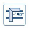 Aluminium-Eckwinkel 400x210 mm | Extol Craft (3327)