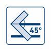 Aluminium-Eckwinkel 400x210 mm | Extol Craft (3327)
