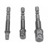 32600 | Sada rázových adaptérů 1/4″ na 1/4″ - 3/8″ - 1/2″ - 3 dílná