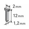 8852404 | Klince do sponkovacej pištole 12x1,2 mm - balenie 1000 ks