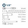 4700001 | Steckschlüsselsatz 1/2", 8–34 mm – 29-teilig