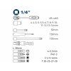 4700003 | Steckschlüsselsatz 1/4", 4–14 mm – 31-teilig