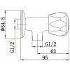 1/2″-os sarokszelep | Balletto (85046)