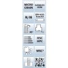 308011012001212 | Tvrdokovová Micro-stopková fréza, zaoblené ostrie, povlakovaná 1,2x0,12-12x4 mm, Z2