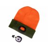 43460 | Mütze mit Scheinwerferorange/Khakigrün