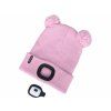 Kindermütze mit Stirnlampe, rosa | Extol Light (43458)