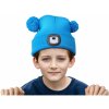 43459 | Kindermütze mit Stirnlampe blau