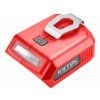 USB adapter Share20V akkumulátorhoz 2xUSB 5V/2A | Extol Premium (8891896)