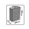 8898143 | 20 literes acél benzinkanna kiöntőcsővel