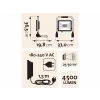 Arbeitsleuchte 50 W mit Stativ, 42 LEDs, 4500 lm, IP65 | Extol Light (43244)