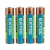 Batéria alkalická 1,5V, typ AAA - balenie 4 ks | Extol Energy (42010)