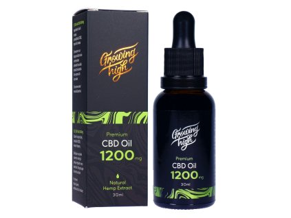GH012001 Growing High CBD oil 1200mg olej kapky 30ml