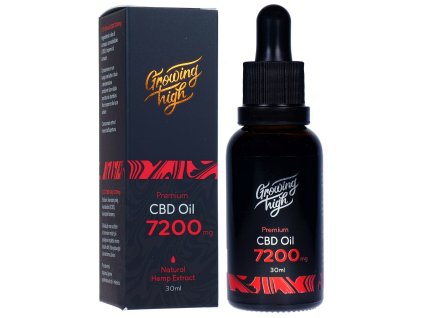 GH072001 Growing High CBD oil 7200mg olej kapky 30ml