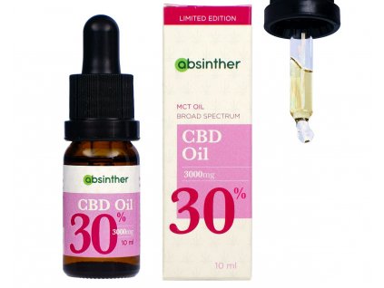 broad spectrum mct cbd olej 30 10ml 3000mg