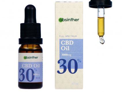 absinther full spectrum konopny cbd olej 30 kapky 10ml