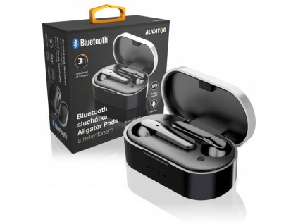 Bluetooth sluchátka PODS, černá