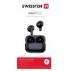 bluetooth tws sluchatka swissten minipods cerna