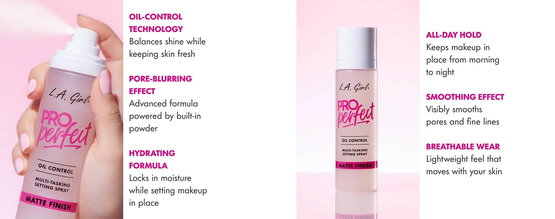 L.A. Girl Zmatňujicí Fixační Sprej Pro Perfect Long-Wear 105 ml