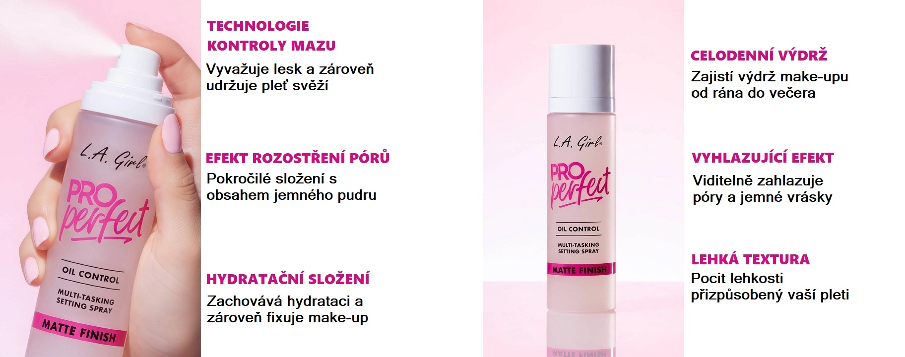L.A. Girl Zmatňujicí Fixační Sprej Pro Perfect Long-Wear 105 ml