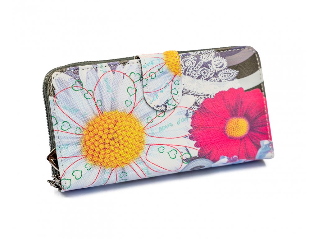Designová peněženka Floral Mood světlá