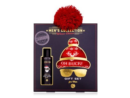 Koupelový set MEN'S COLLECTION WINTER EDITION s pletenou čepicí - ACCENTRA - 150ml