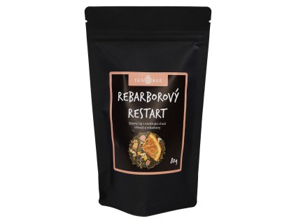 Rebarborový restart - Zelený čaj s osvěžující chutí cistrusů a rebarbory - 80g - Teabee