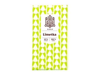 Čokoláda Limetka - 45% kakaa - 100% lásky - Ajala - 45 g