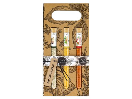 Dárková sada 3 koření ve zkumavce - Dip Dip Hurá!
