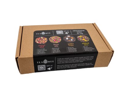 Degustační sada Teabee - Jahoda, Růže, Štrůdl, Jasmín - 4x10g