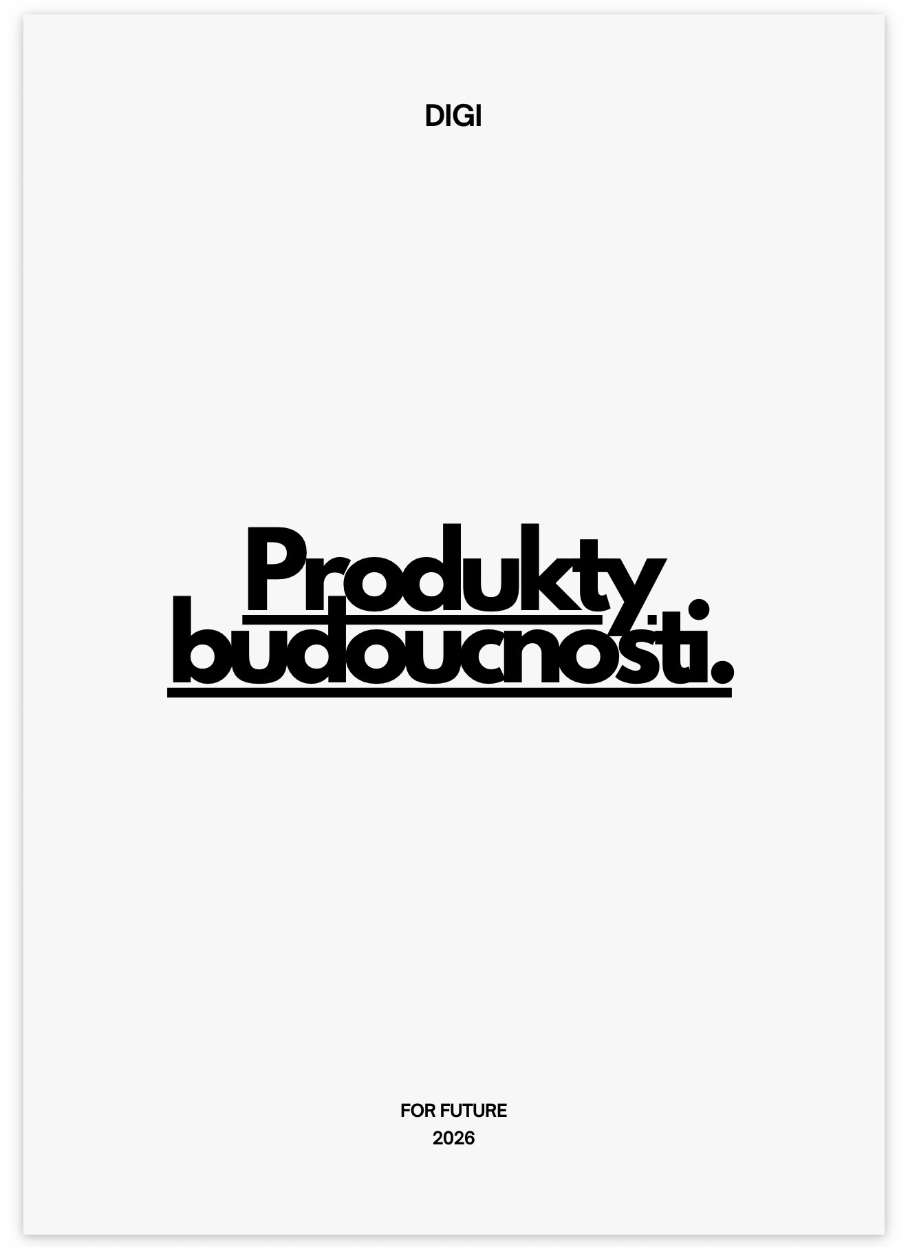 Produkty budoucnosti - 1