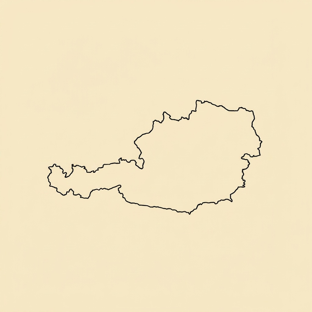 rakousko-mapa
