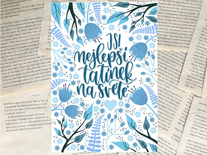 Art print: Jsi nejlepší tatínek na světě