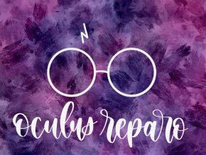 Art print: Oculus Reparo  Art print z magického boxu inspirovaného světem Harryho Pottera