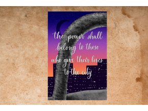 Art print: The power shall belong