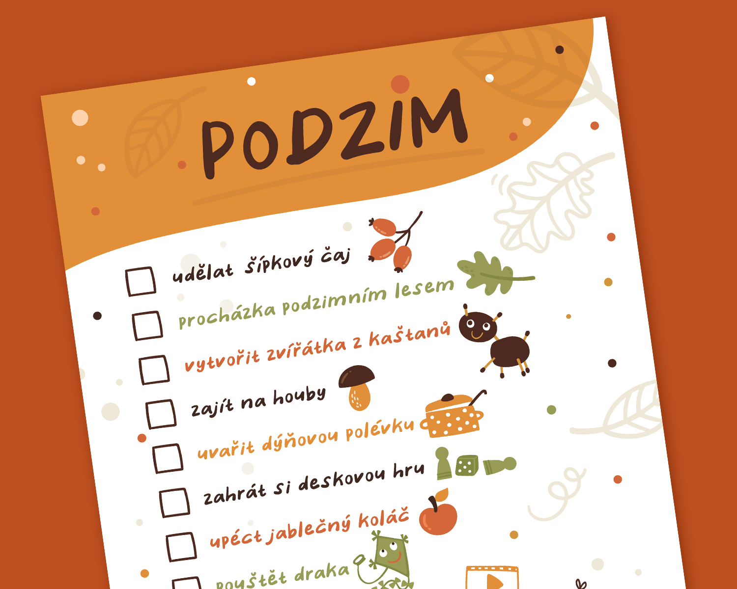 Podzimní ToDo list