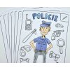 Omalovánky a pracovní listy k tisku Abyto – POLICIE