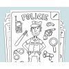 Omalovánky a pracovní listy k tisku Abyto – POLICIE