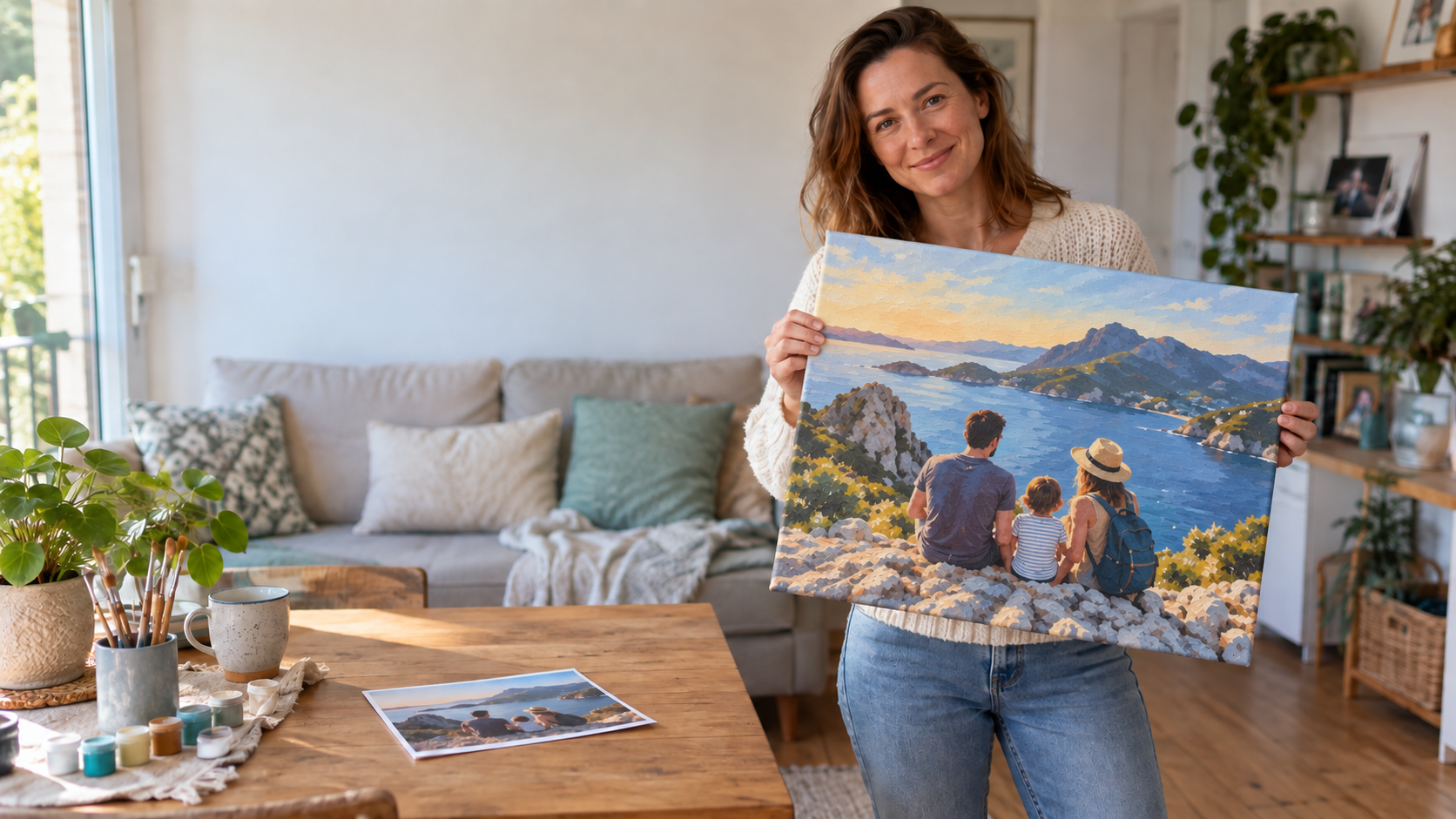 Inšpirácia: maľovaný obraz z vlastnej fotografie